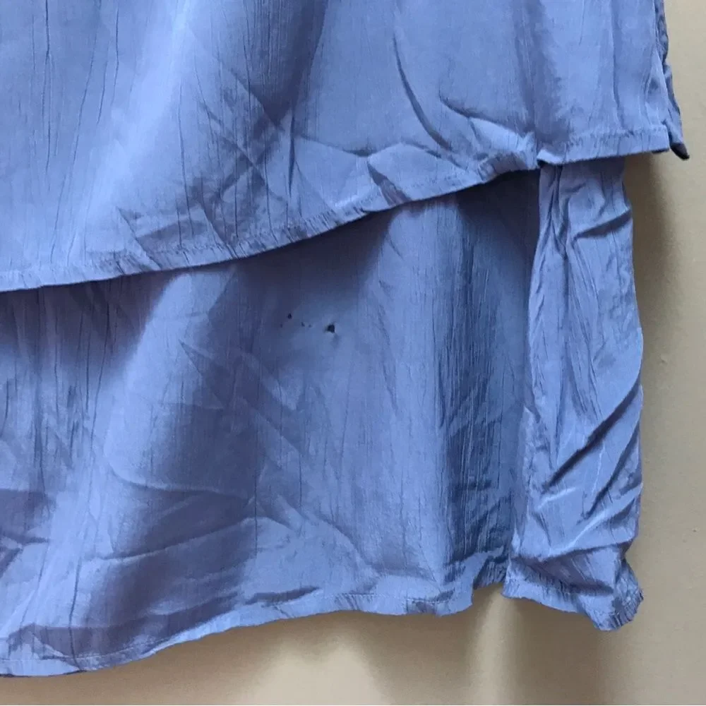 FLAX Blue Layered Maxi Skirt (S)